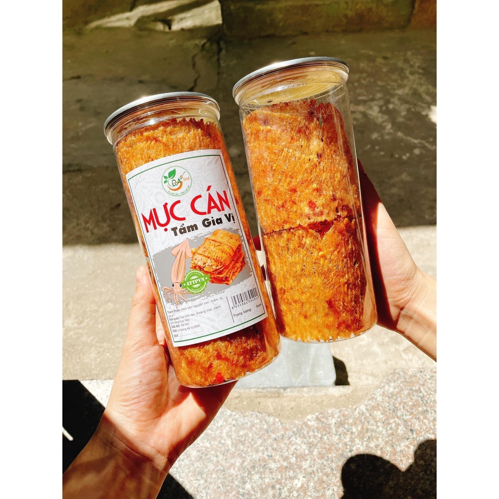 Mực cán tẩm vị nguyên con loại đặc biệt hũ pet 300gram