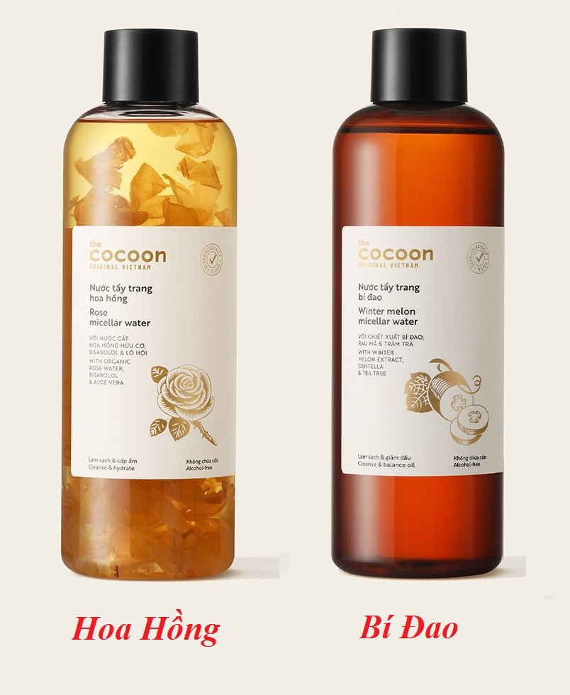 Nước Tẩy Trang Cocoon Rose - Winter Melon Micellar Water 140ml - 500ml
