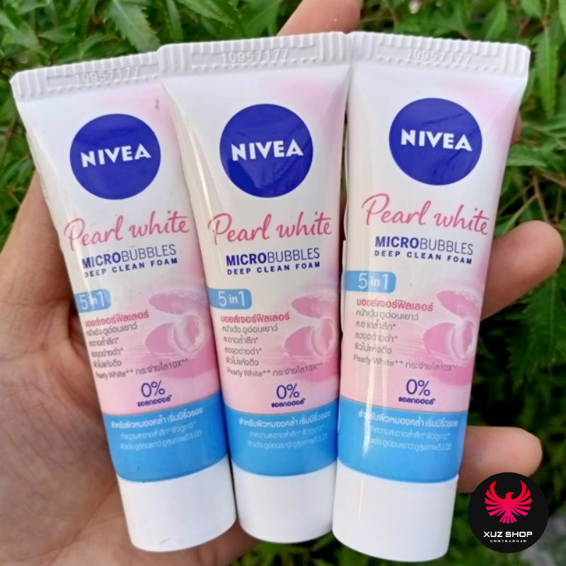 20g - Sữa rửa mặt NIVEA Pearl White ngọc trai giúp làm trắng da