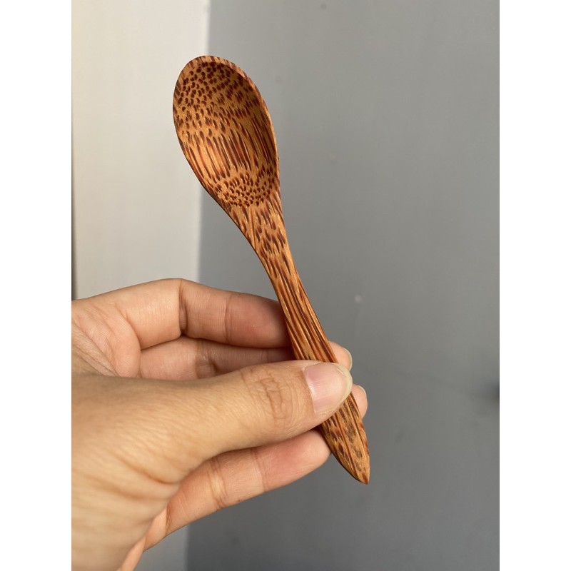 Muỗng múc bột gỗ dừa thiên nhiên 12cm