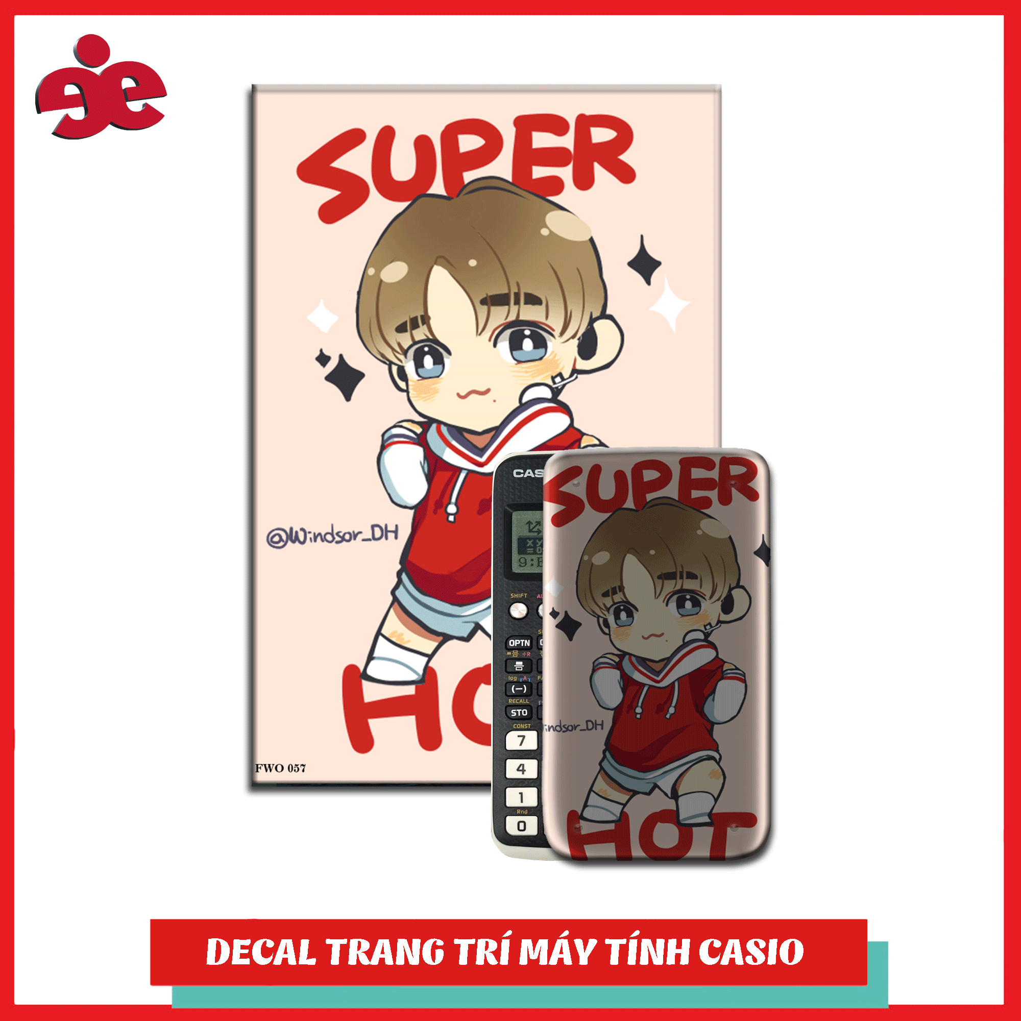 Decal máy tính Casio Fan Wanna One 057