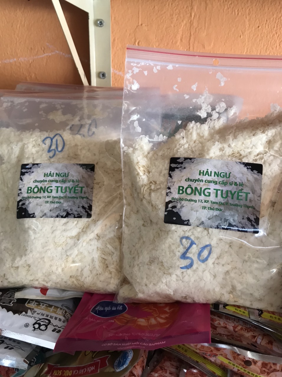 Bột bông tuyết câu cá hải ngư