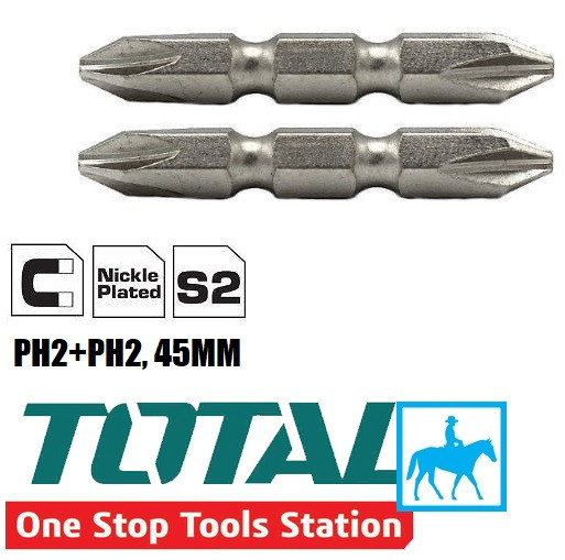 Bộ 2 mũi siết vít bake 2 đầu ph2 ph2 s2 dài 45mm total chính hãng tac16ph203im - tac16ph203im_2 cam kết hàng đúng mô tả chất lượng inbox shop để được tư vấn thêm