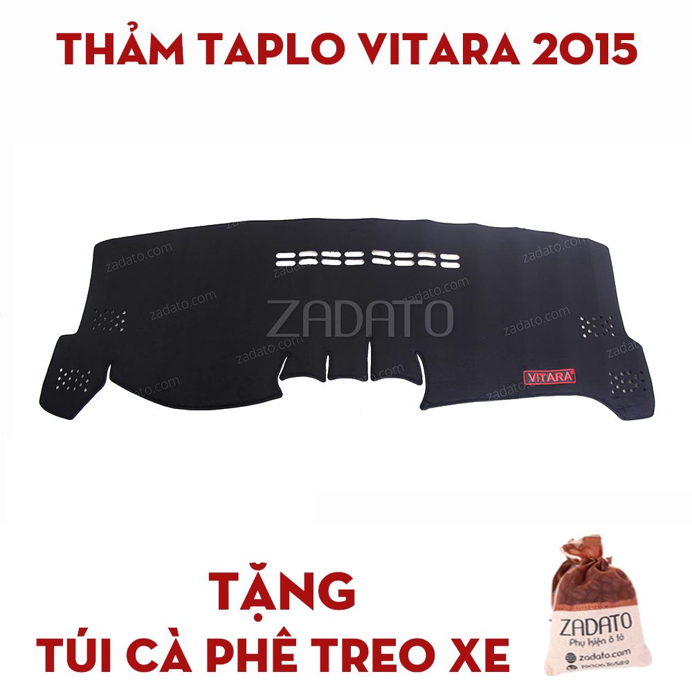 Thảm Taplo Xe Suzuki Vitara đời 2005, 2015(bản VN) | Thảm Chống Nóng Taplo Lông Cừu - TẶNG: Túi Cafe Treo Xe.