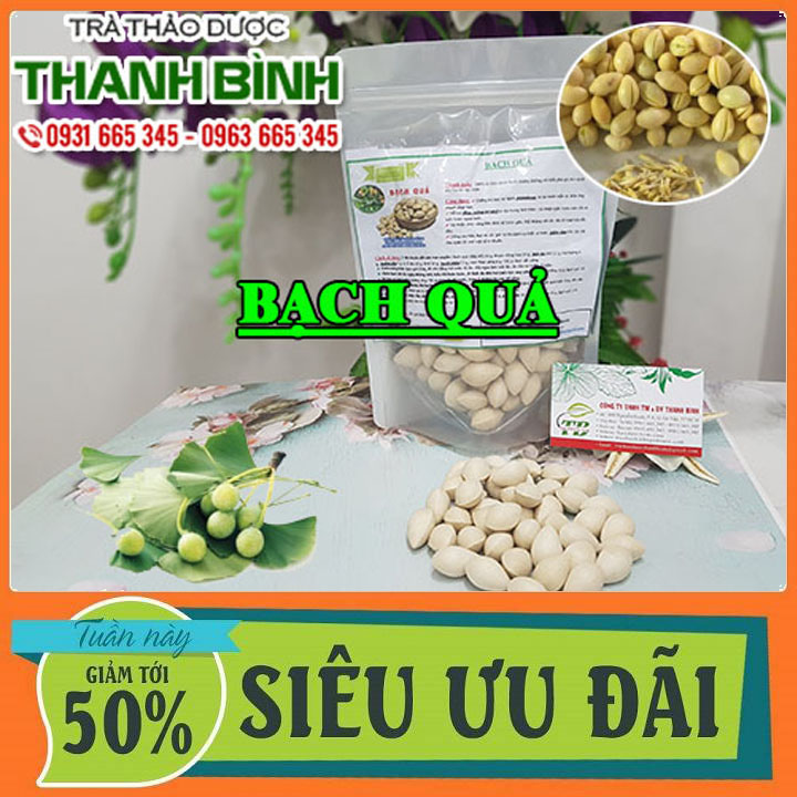 Bạch quả khô 500g loại cao cấp- thảo dược thanh bình