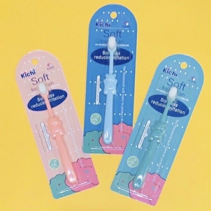 Bàn chải đánh răng trẻ em sợi tơ Kichi Soft siêu mềm