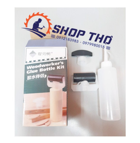 Bộ dụng cụ lăn keo 3 trong 1 chốt gỗ, mộng bánh quy, ghép gỗ