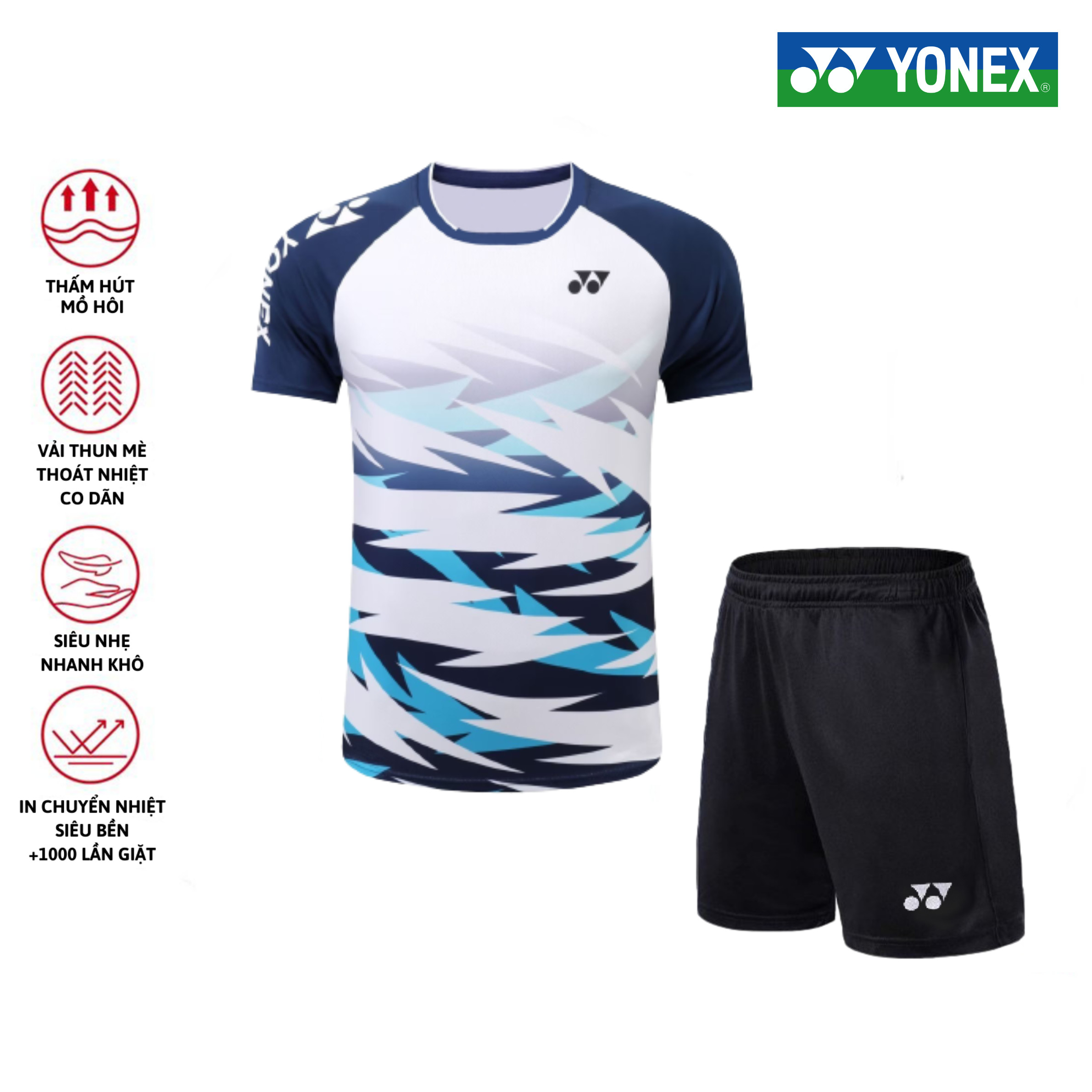 Áo cầu lông, quần cầu lông Yonex chuyên nghiệp mới nhất sử dụng tập luyện và thi đấu cầu lông A415