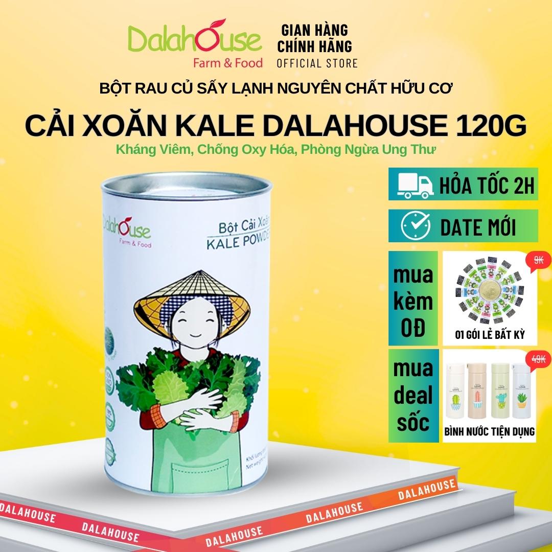 Lon bột cải xoăn kale dalahouse 120g - hỗ trợ giảm cân, người tiểu đường, cải thiện thị lực, hỗ trợ mọc tóc