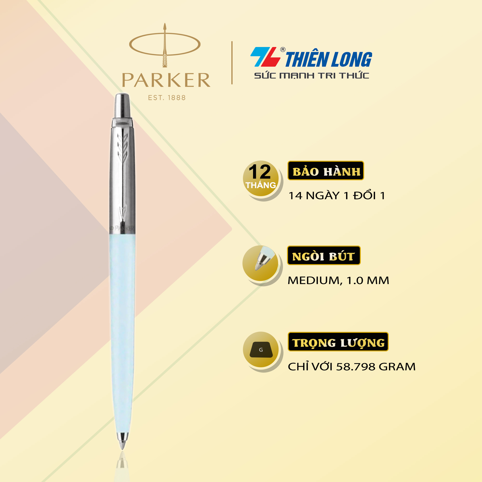 Bút bi cao cấp parker jotter orig x-pstl blu f tb6-2118138