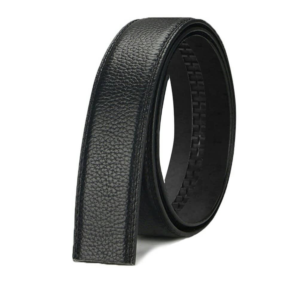 Dây Thắt Lưng Nam Da Bò Thật 3 Lớp May Viền Bản 3.5F Dành Cho Khóa Tự Động DL46 (Dây 2 Màu Tùy Chọn)