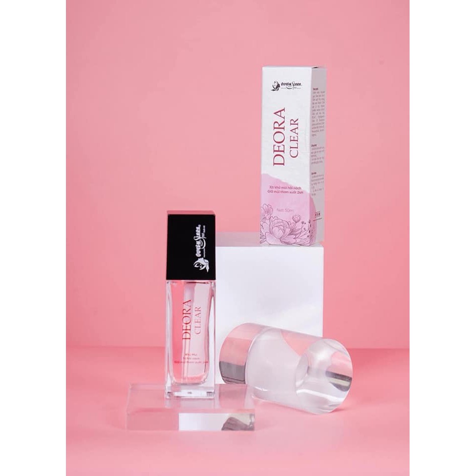 Xịt khử mùi hôi nách Deora Clear - Quyên Lara [ 50ml ] Khử mùi hôi nách Nặng, nhẹ, lâu năm đều khử được hết