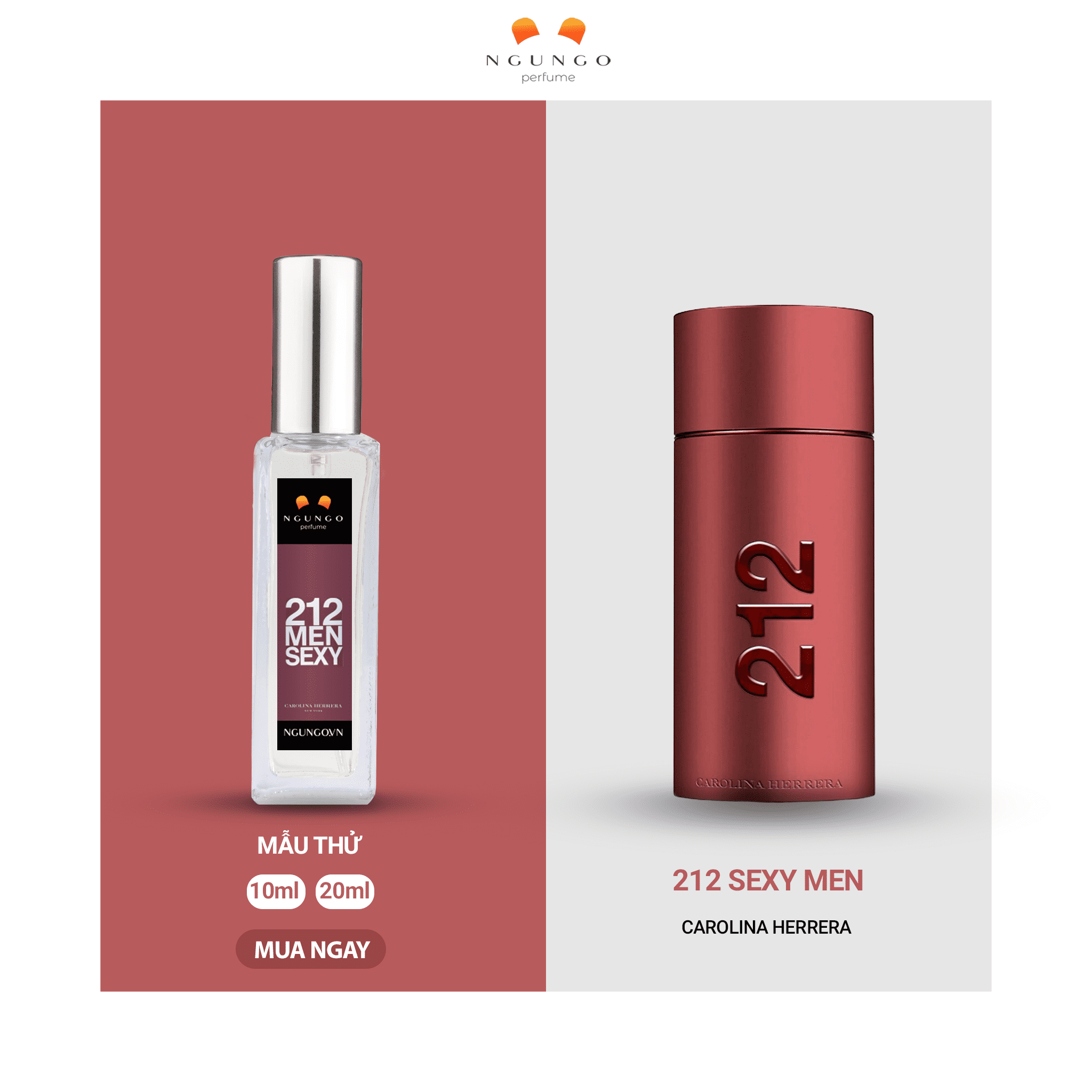 Nước hoa 212 Sexy Men Carolina Herrera mẫu dùng thử bỏ túi - Ngu Ngơ Perfume