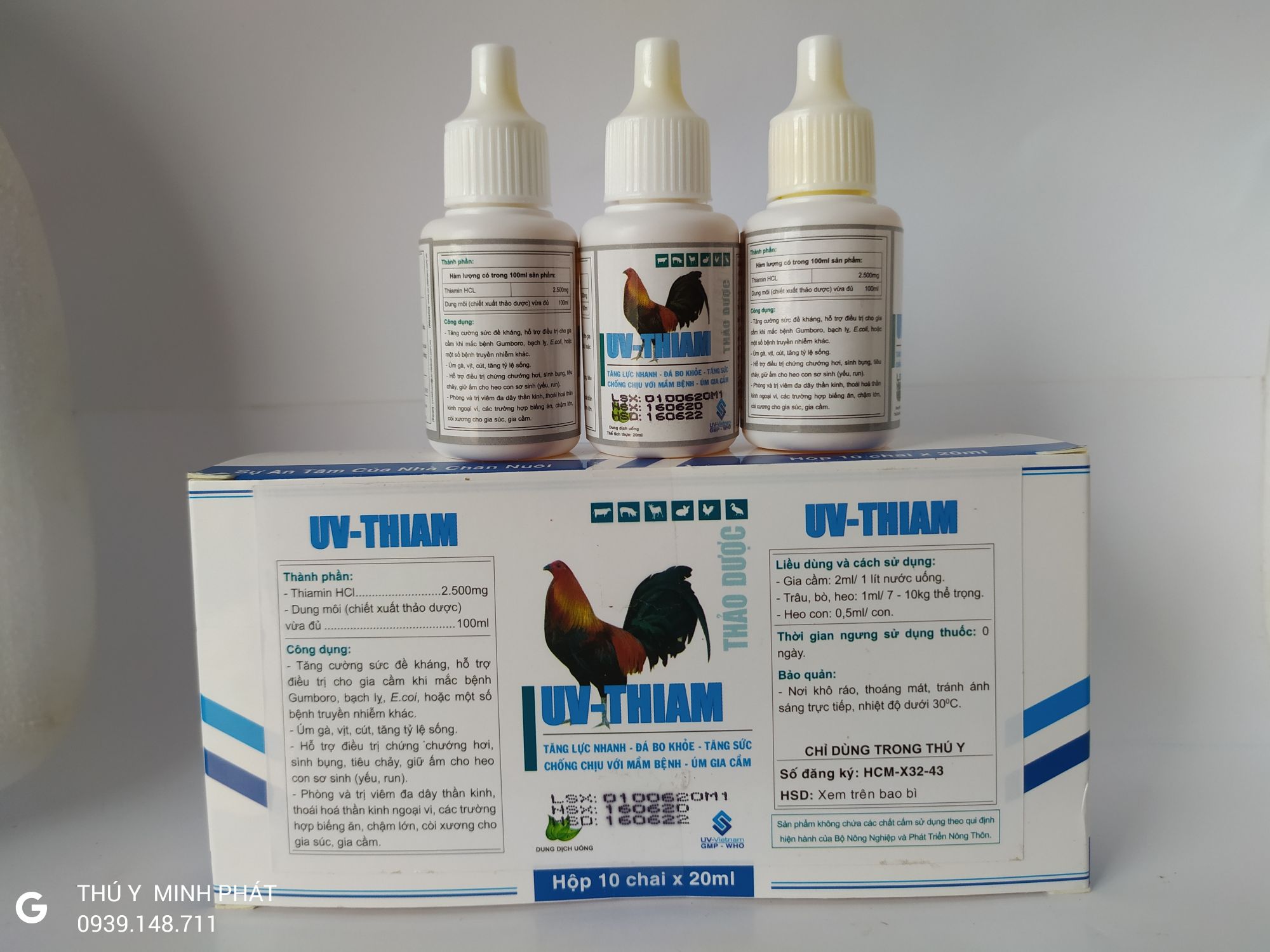 1 HỘP UV THIAM (10 LỌ 20ML)