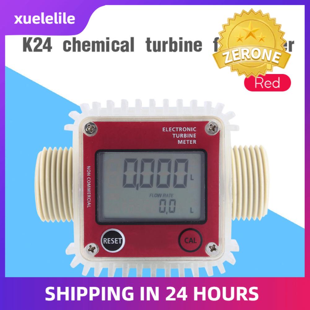 Máy Đo Chất Lỏng Tuabin Pro K24, Đồng Hồ Đo Lưu Lượng Nhiên Liệu Diesel Kỹ Thuật Số Dùng Cho Nước Hóa Chất 2 Màu