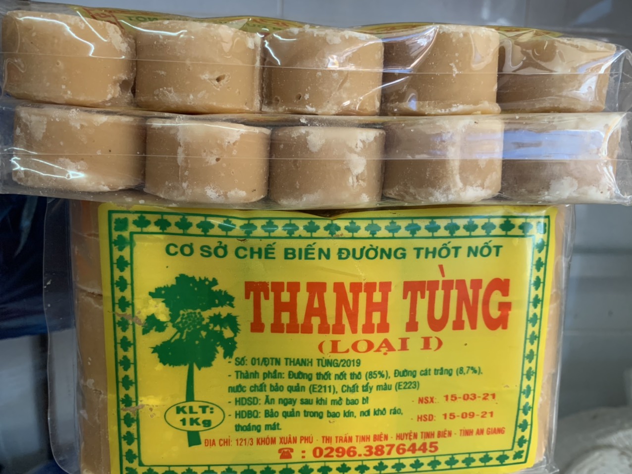Đường thốt nốt viên 1 vỉ 500gr