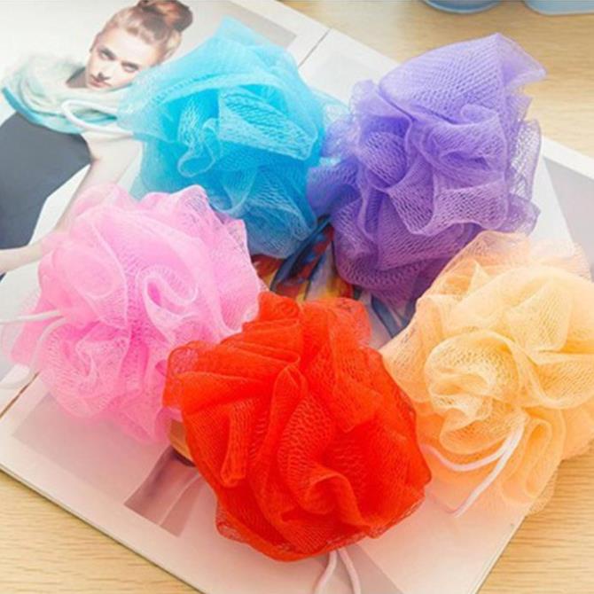 Combo 2 bông tắm tẩy tế bào chết tạo bọt size lớn giá rẻ