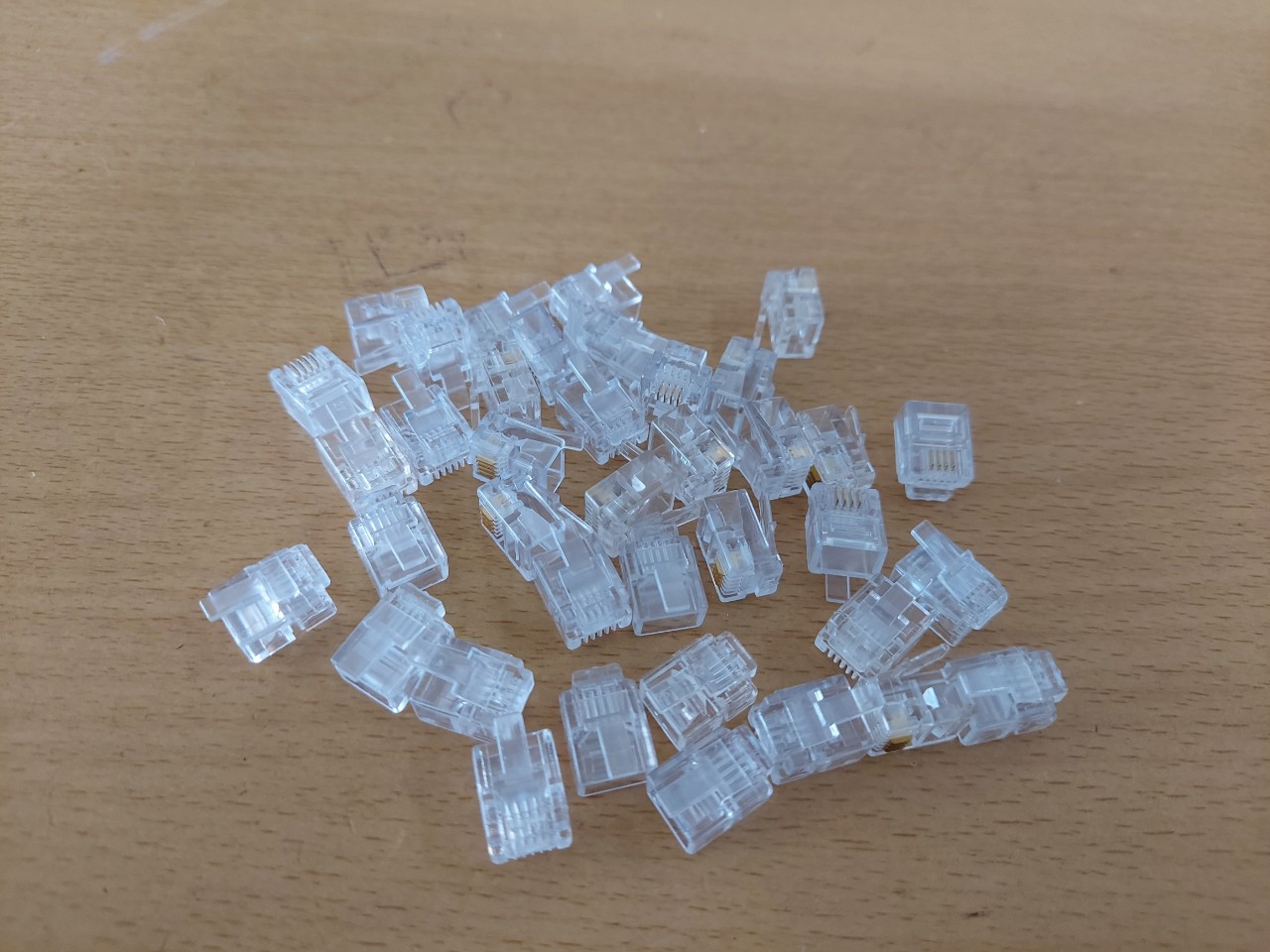 Hạt điện thoại RJ11 bấm đầu dây cáp điện thoại