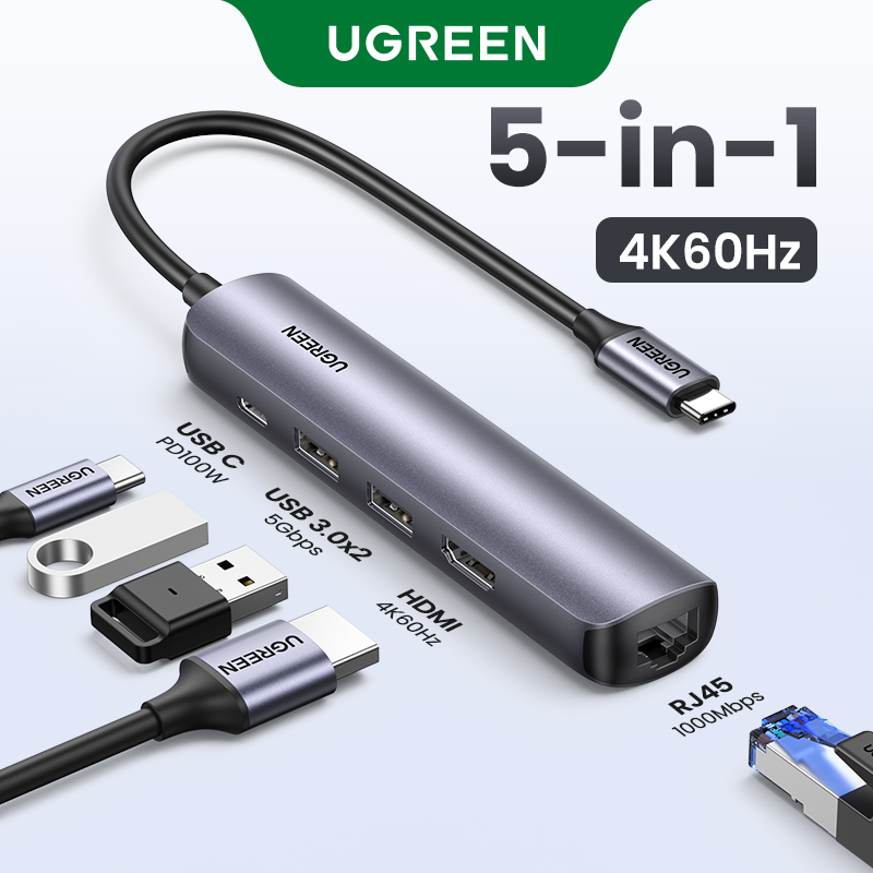 UGREEN bộ chuyển đổi hub 4K HDMI Type C to HDMI Hub for Macbook Samsung Lenovo Thinkpad iPad 10th, iPad pro 2022, iPad Air 5th, iPad mini 6th Model:10919