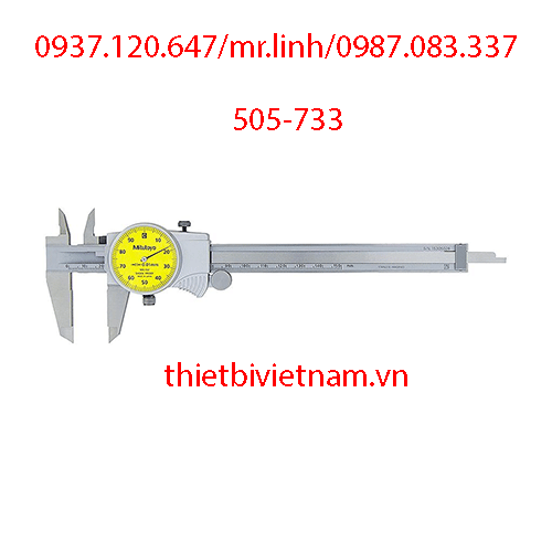 Thước cặp đồng hồ 0-200mm/0.01mm hãng mitutoyo 505-733