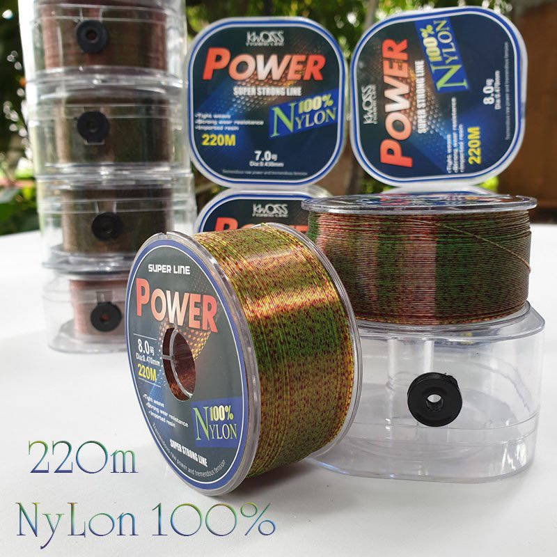 Cước câu cá power 220m chính hãng