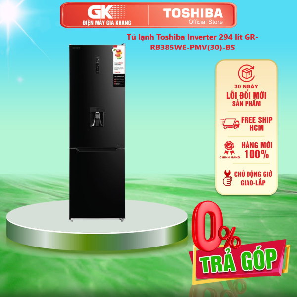 Tủ lạnh toshiba inverter 294 lít gr-rb385we-pmv-bs mới 2021 - giao toàn quốc - freeship hcm