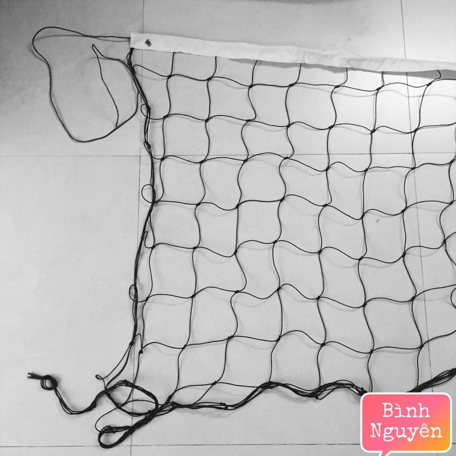 Lưới bóng chuyền CƯỚC, lưới bóng chuyền vải da chuẩn thi đấu 9.5 x 1m