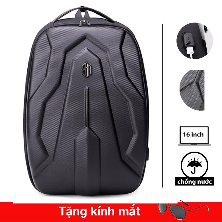 Balo nam đựng laptop 16inch, siêu bền chống nước có cổng USB, chống sốc Phong Cách Châu Âu Cá Tính- Đi học, Đi làm