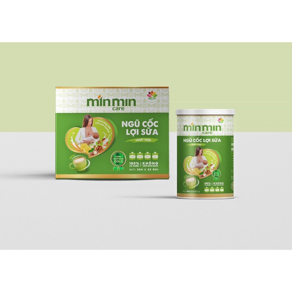 Ngũ cốc lợi sữa Min Min 29 hạt, 30 hạt , ngũ cốc hạt granola  mẫu mới -ngũ cốc dinh dưỡng