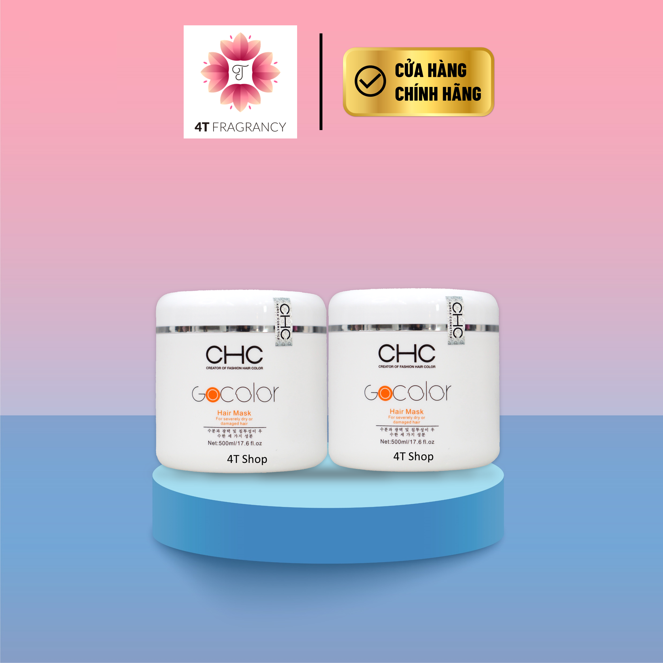 Combo 2 kem ủ tóc phục hồi chc hàn quốc 500ml - phục hồi tóc hư tổn, gãy rụng, khô cháy