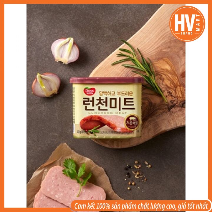 [Hàng Nội Địa] Thịt Hộp Luncheon Meat Dong Won Ăn Ngon Tiện Lợi- Nhỏ Gọn, Dễ Bảo Quản, Dễ Mang Theo, Hàng Nội Địa Hàn Quốc, Date Mới - Hộp  200/340g