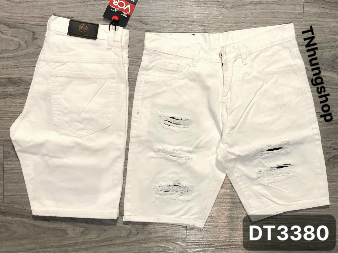 Quần short jean nam rách cao cấp vải co dãn hàng chuẩn shop