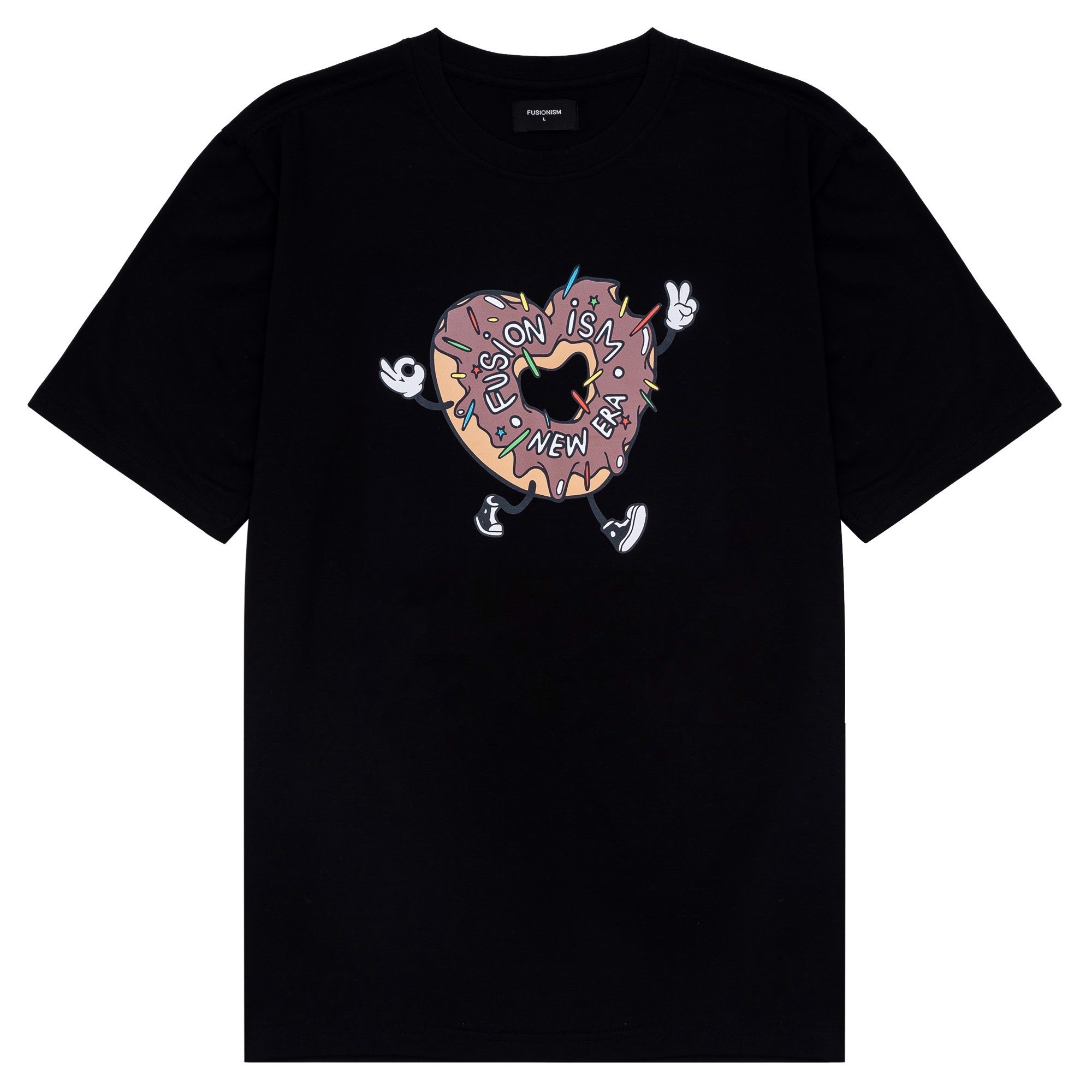 Áo thun in hình Donut Fusionism - Nhiều màu - Unisex - Form Oversize