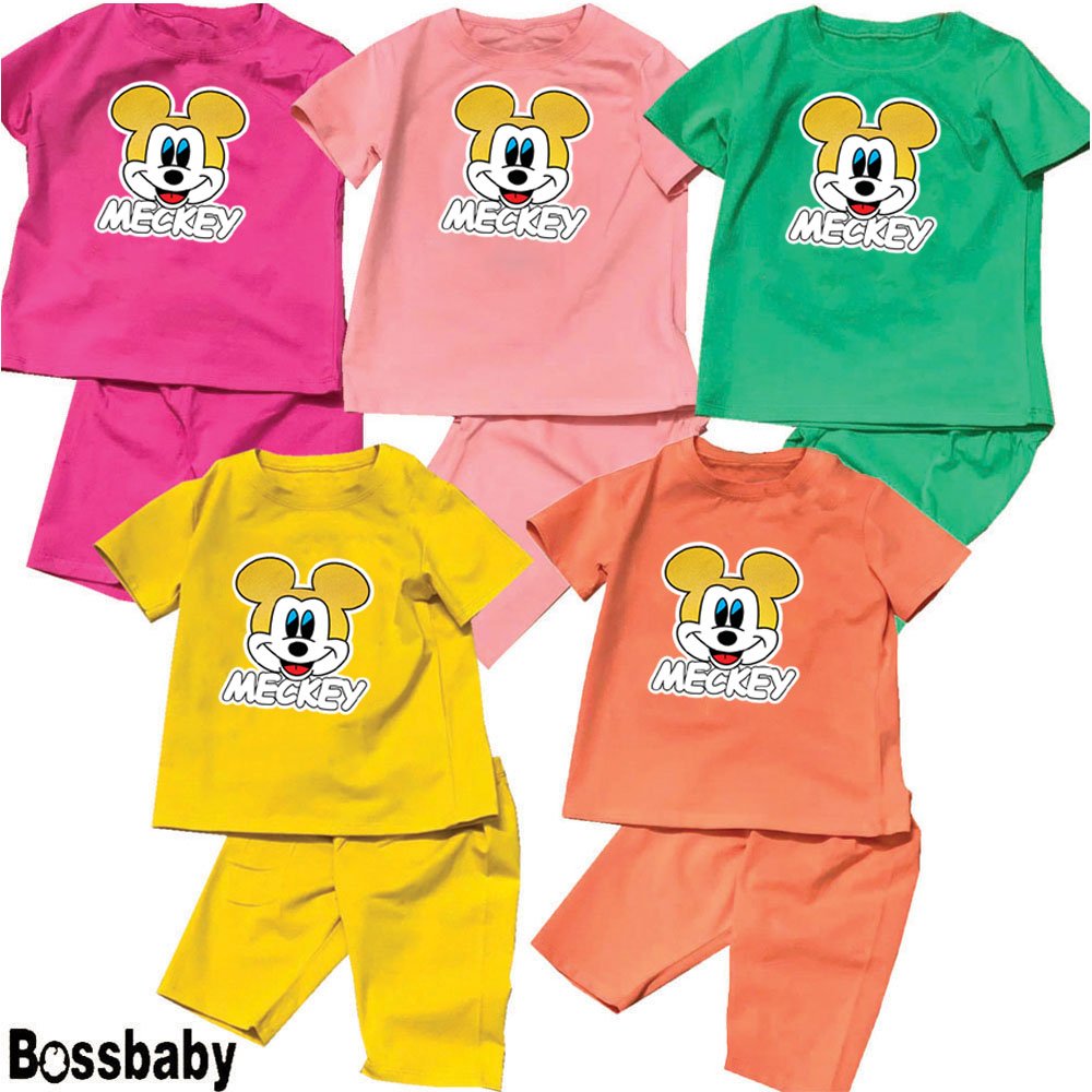 [HCM]Combo 5  Bộ quần áo bé gái mettky ánh vàng cho bé từ 6kg-26kg.BDBG20.