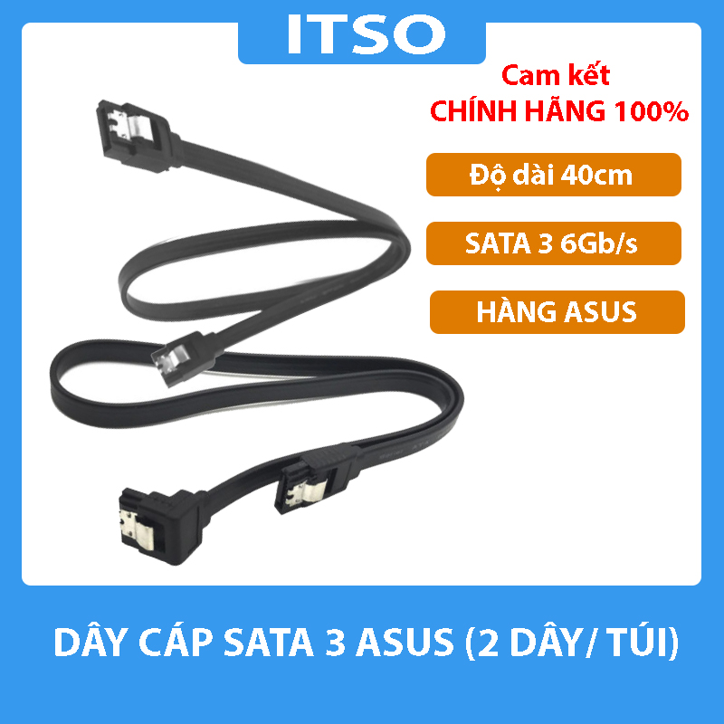 [HCM]Cáp SATA Asus zin theo main - Dây SATA 3 hàng tháo main Asus - Cáp SATA máy tính