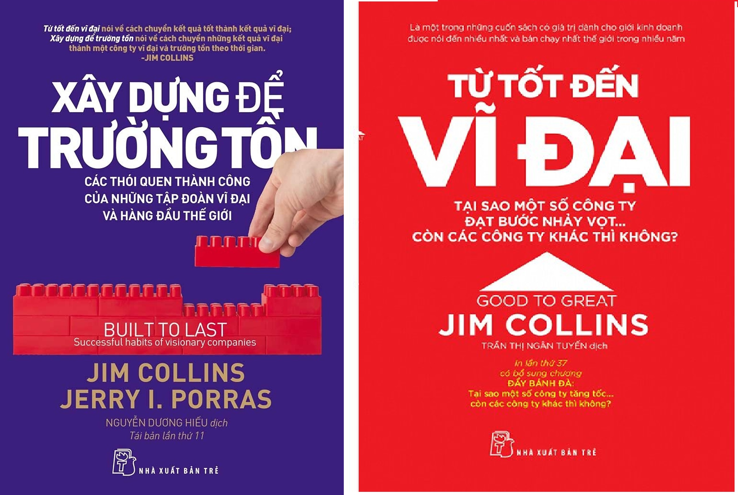 Nguyetlinhbook - Combo 2 cuốn : Xây Dựng Để Trường Tồn + Từ tốt đến vĩ đại.