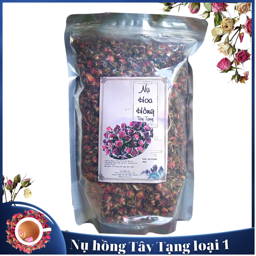 Nụ hồng tây tạng sấy lạnh 100g loại 1. trà hoa hồng giảm cân, đẹp da, tăng cường sức khỏe