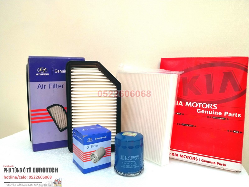 Combo 🏳 lọc gió 🥀động cơ 🏳 lọc điều hòa , máy lạnh 🏳 lọc nhớt 🏳 kia rio 🏳 2013 ~ nay 🏳 hyundai accent 🏳2013 ~ 2017