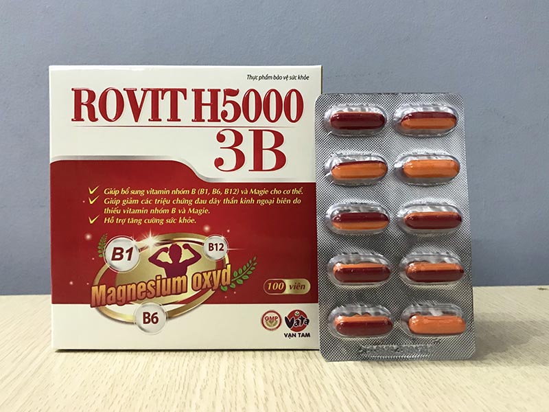 TPBVSK Rovit H5000 3B bổ sung vitamin 3B tăng cường sức khỏe, bổ thần kinh