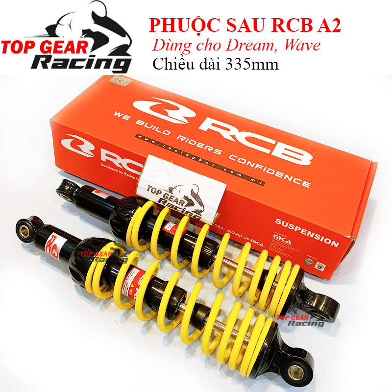 Phuộc sau rcb a2 cho dream wave lò xo dài 335mm giá 1 đôi
