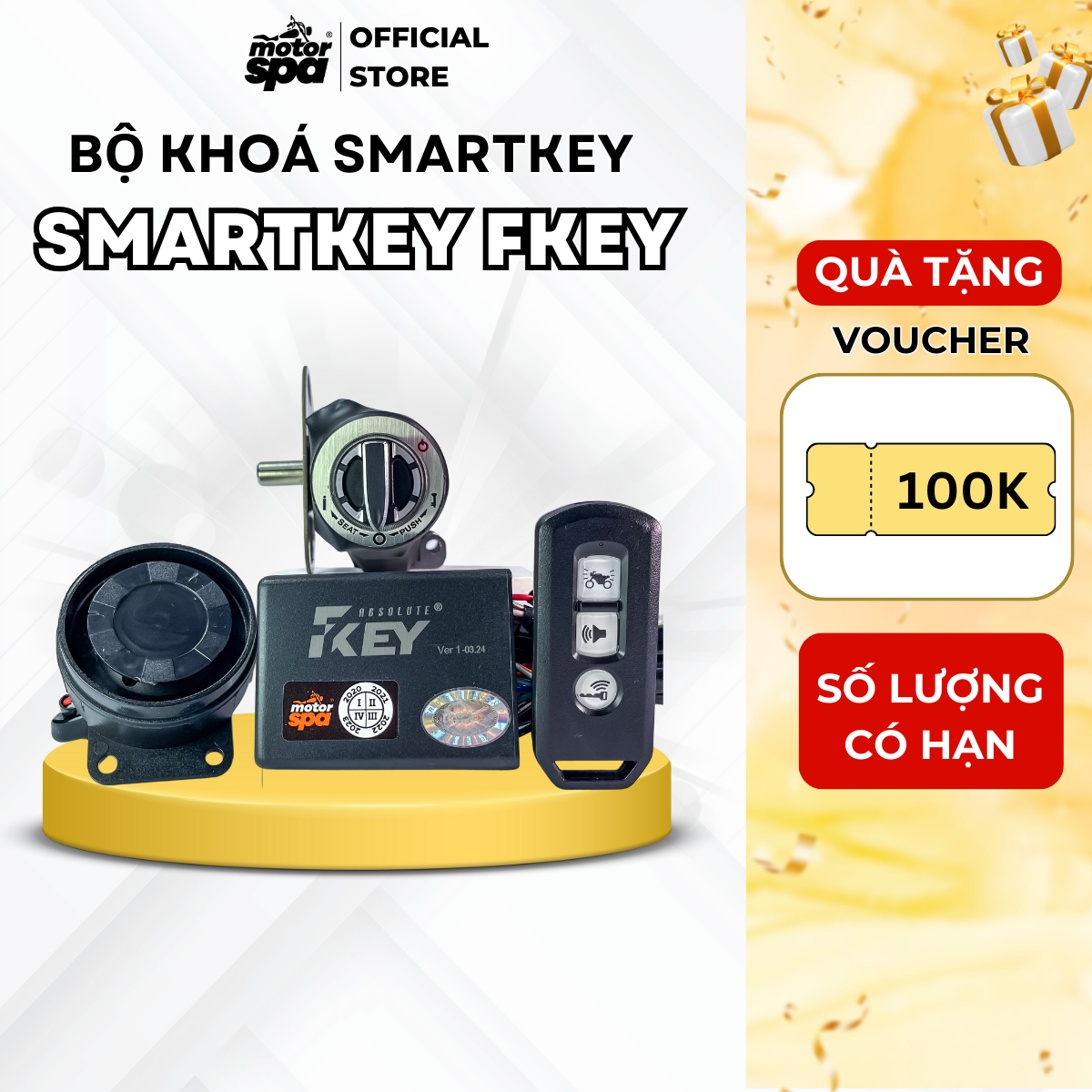 Smartkey Fkey - Exciter 2010, Sirius xăng cơ, Jupiter xăng cơ,...