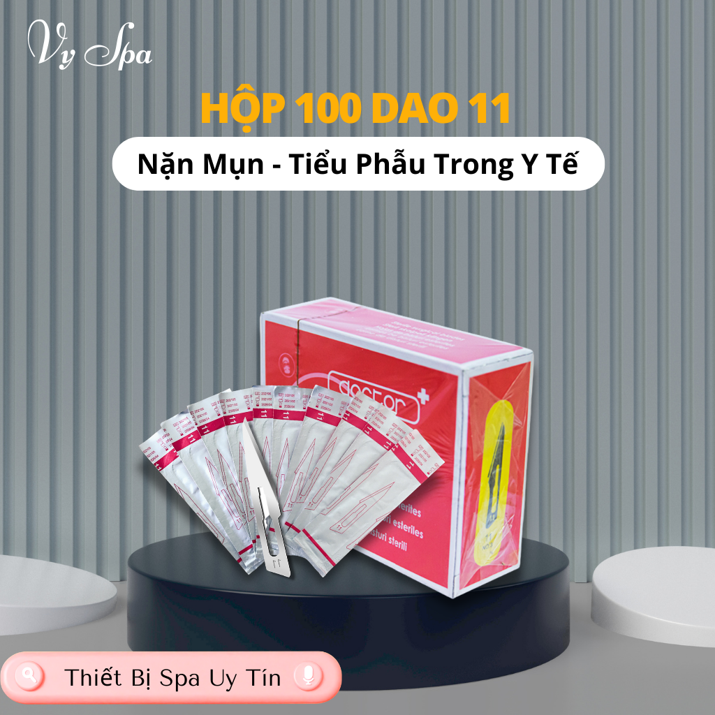 Lẻ 10 dao nặn mụn y tế, dao mổ số 11