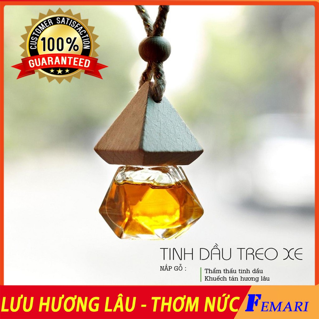 [ Hương Quế ] Lọ tinh dầu nước hoa ô tô - Nước hoa treo xe ô tô - Tinh dầu thơm treo xe hơi - Tỏa hương thơm mát FEMARI