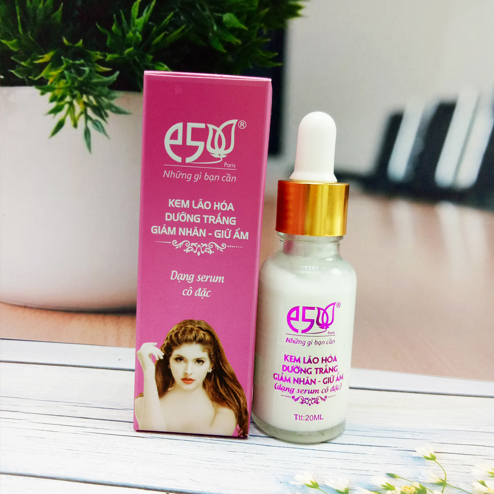 Kem Lão Hóa Dưỡng Trắng Giảm Nhăn Giữ Ẩm E5 (20ml) (dạng Serum cô đặc)