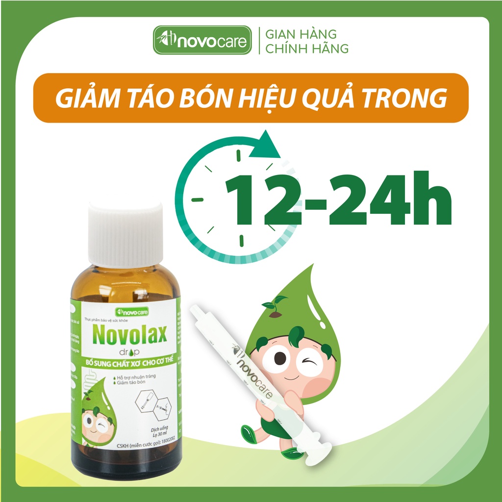 Novolax Drops 30ml - Novocare bổ sung chất xơ hòa tan