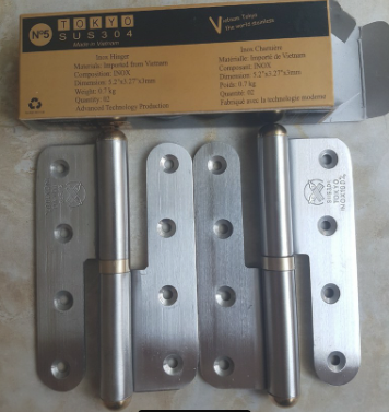 Combo 10 bản lề cối INOX ĐẦU ĐỒNG số 5 loại đẹp giá rẻ