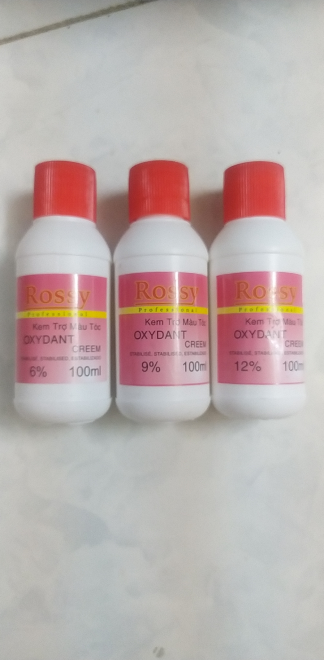 Oxy trợ nhuộm rossy , lavox 100ml 6,9,12.