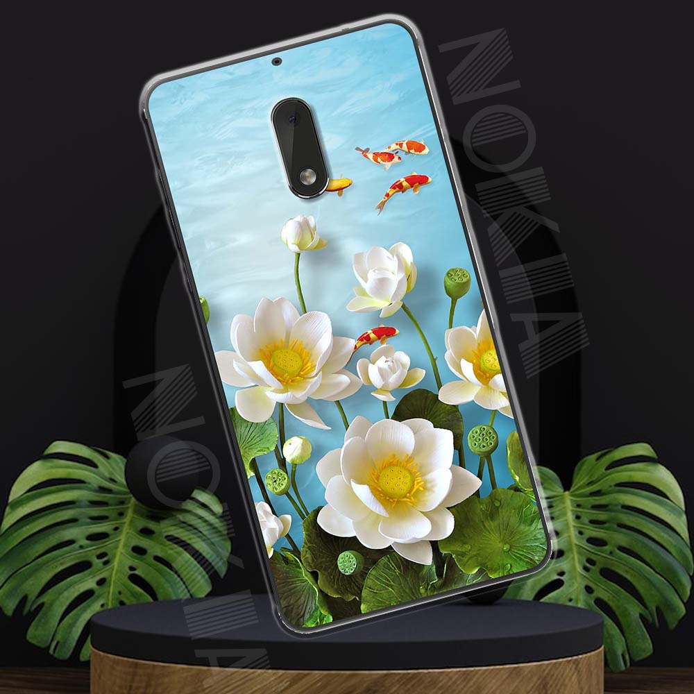 Ốp lưng nokia 6 mẫu bst hoa lá cành tpu