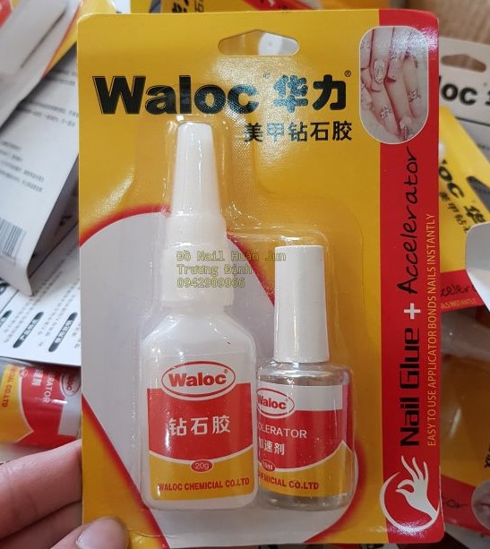 Keo waloc keo bê tông gắn đá dán móng giả chăm sóc trang trí móng làm nail nailart