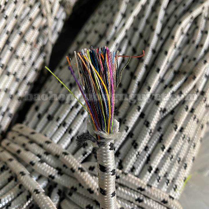 Dây dù tròn nhỏ, chống trượt, buộc đồ đen trắng size 5mm (20m dài)